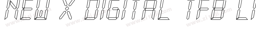 New X Digital tfb Li字体转换